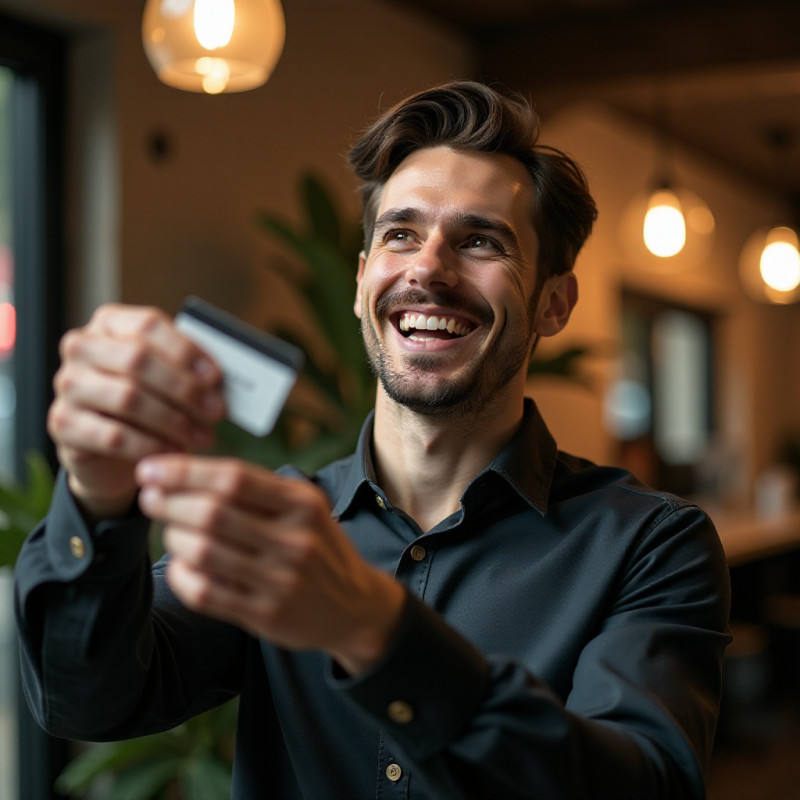 Person cutting credit cards as a symbol of debt reduction.